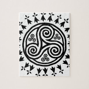 Bretonse triskel en hermijnen legpuzzel