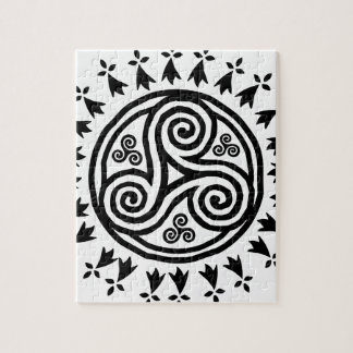 Bretonse triskel en hermijnen legpuzzel
