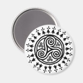 Bretonse triskel en hermijnen magneet (Voorkant / Achterkant)