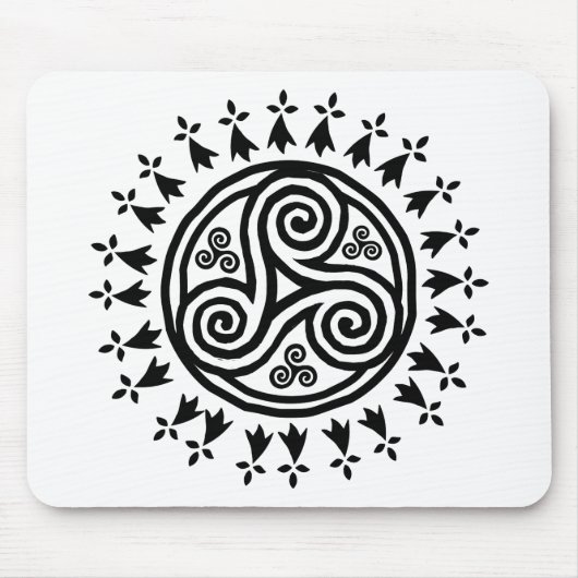 Bretonse triskel en hermijnen muismat (Voorkant)