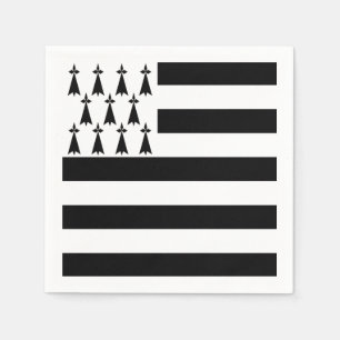 Bretonse vlag Cocktail Napkins (standaard) Servetten