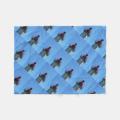 Bretonse vuurtoren fleece deken (Voorkant (Horizontaal))