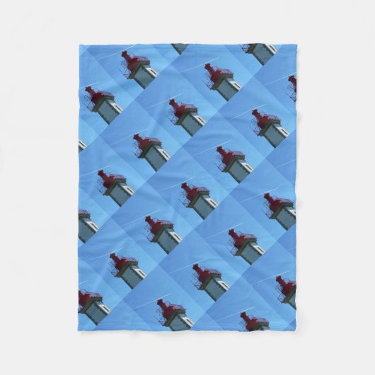 Bretonse vuurtoren fleece deken (Voorkant)