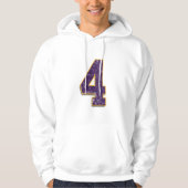 Brett Favre custom Vikings #4 Geboste Sweatshirt (Voorkant)
