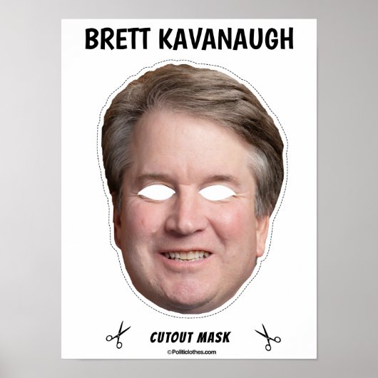 BRETT KAVANAUGH Halloween Mask Poster (Voorkant)