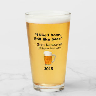 Brett Kavanaugh Hooggerechtshof ik hou van Beer Glas