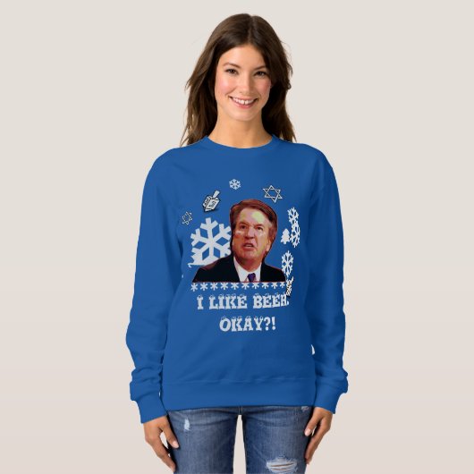 Brett Kavanaugh Ugly Hanukkah sweater (Voorkant volledig)