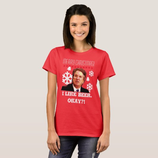 "Brett Kavanaugh" Ugly Kerstmis Shirt (Voorkant volledig)