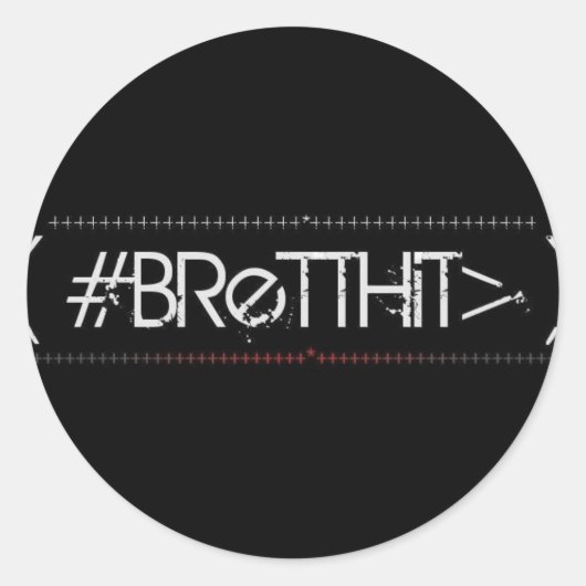 BrettHit Sticker (Rounded) (Voorkant)