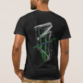 BrettHit | T-Shirt | [Black/Green] Logo Front/Back (Achterkant)