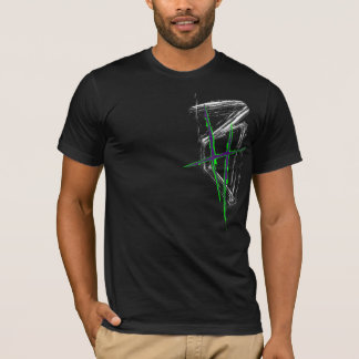 BrettHit | T-Shirt | [Black/Green] Logo Front/Back