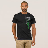 BrettHit | T-Shirt | [Black/Green] Logo Front/Back (Voorkant volledig)