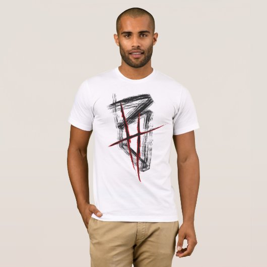 BrettHit | T-Shirt | [Black/Red/White] (Voorkant volledig)