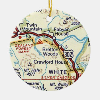 Bretton Bossen New Hampshire keramisch Ornament