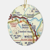 Bretton Bossen New Hampshire keramisch Ornament (Links)