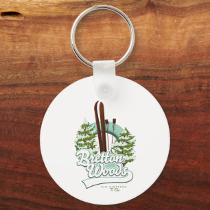 Bretton Bossen New Hampshire ski logo Sleutelhanger
