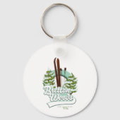 Bretton Bossen New Hampshire ski logo Sleutelhanger (Achterkant)