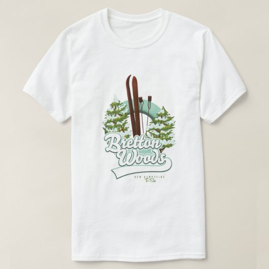 Bretton Bossen New Hampshire ski logo T-shirt (Design voorkant)