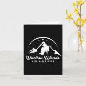 Bretton Bossen New Hampshire Ski Resort Skiing Sno Kaart (Gele Bloem)