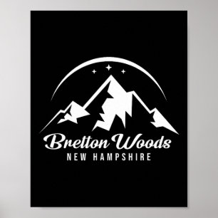 Bretton Bossen New Hampshire Ski Resort Skiing Sno Poster