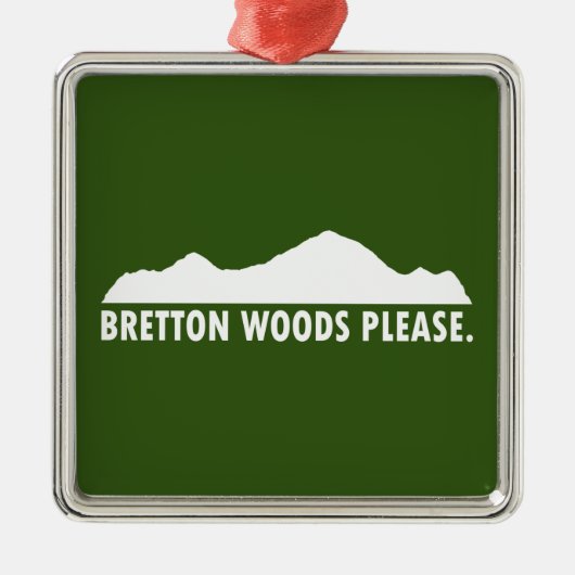 Bretton Woods graag Metalen Ornament (Voorkant)