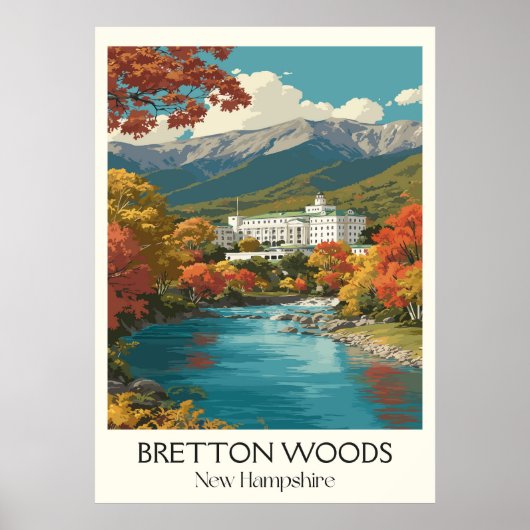 Bretton Woods New Hampshire Herfst Poster (Voorkant)