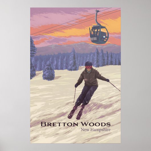 Bretton Woods Ski Resort Reisposter Poster (Voorkant)
