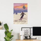 Bretton Woods Ski Resort Reisposter Poster (Thuiskantoor)