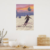 Bretton Woods Ski Resort Reisposter Poster (Keuken)