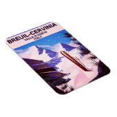Breuil-Cervinia, Valle d'Aosta, italië,ski-poster Magneet (Rechterzijde)