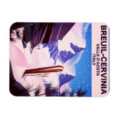 Breuil-Cervinia, Valle d'Aosta, italië,ski-poster Magneet (Horizontaal)