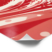 breuk van de rode golf perfect poster (Hoek)