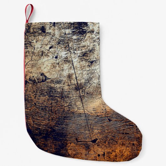 breuk van de textuurgrunge nood kleine kerstsok (Voorkant)