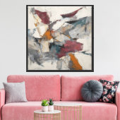 Breuk van Gemeten Kalmte Canvas Afdruk (Insitu (Woonkamer))