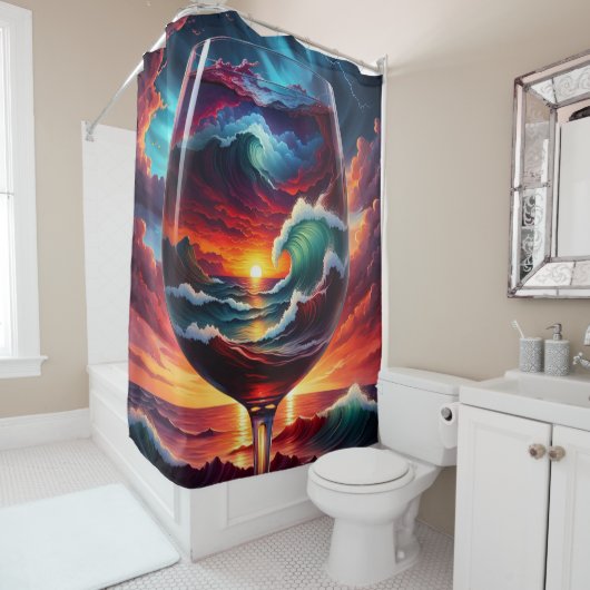 "Breuk van Rhapsody" Douchegordijn (In situ)