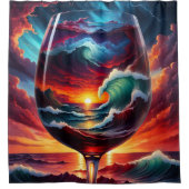 "Breuk van Rhapsody" Douchegordijn (Voorkant)