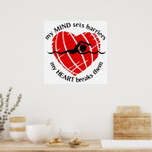 Breukbarrières zwemmen Poster (Keuken)