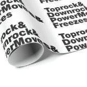 Breukbewegingen (Breakdansen) Cadeaupapier (Rol Hoek)