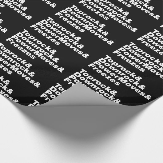 Breukbewegingen (Breakdansen) Cadeaupapier (Hoek)