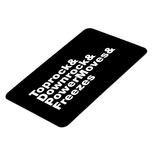 Breukbewegingen (Breakdansen) Magneet (Linkerzijde)