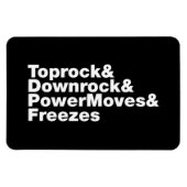 Breukbewegingen (Breakdansen) Magneet (Horizontaal)