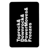 Breukbewegingen (Breakdansen) Magneet (Verticaal)