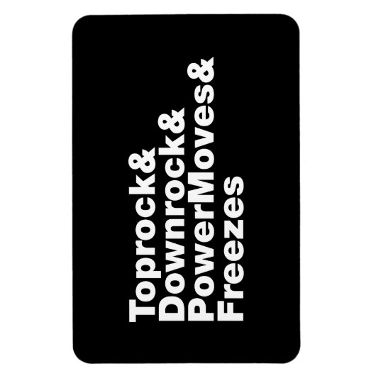 Breukbewegingen (Breakdansen) Magneet (Verticaal)