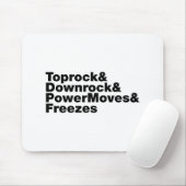 Breukbewegingen (Breakdansen) Muismat (Met muis)