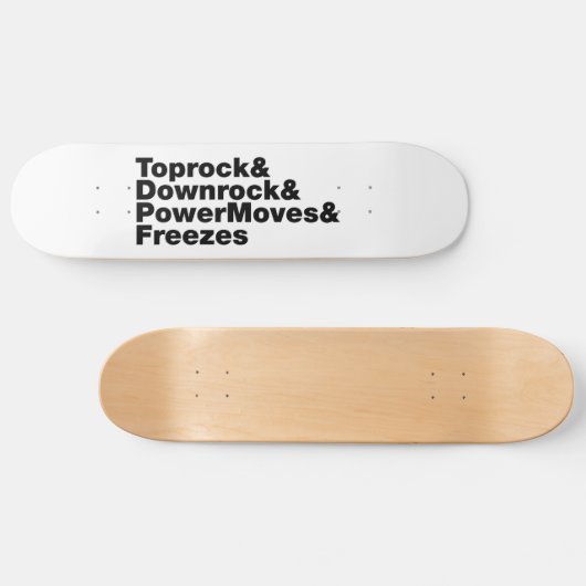 Breukbewegingen (Breakdansen) Persoonlijk Skateboard (Horizontaal)