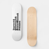 Breukbewegingen (Breakdansen) Persoonlijk Skateboard (Voorkant)