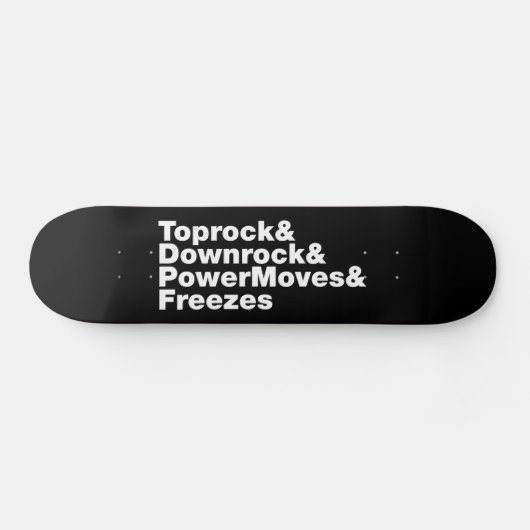 Breukbewegingen (Breakdansen) Persoonlijk Skateboard (Horizontaal)