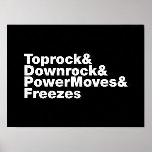 Breukbewegingen (Breakdansen) Poster