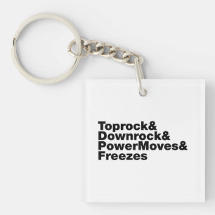 Breukbewegingen (Breakdansen) Sleutelhanger