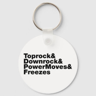 Breukbewegingen (Breakdansen) Sleutelhanger